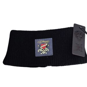 Ed Hardy Love Kills Slowly Winter Knit Headband Ear Warmer Y2K Tattoo